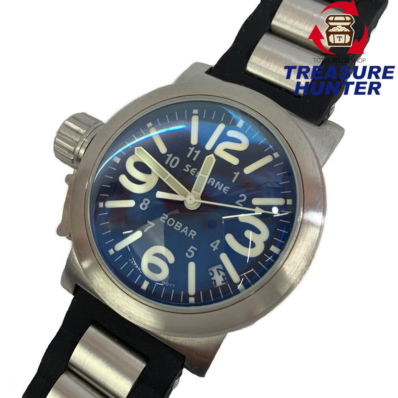 SEALANE シーレーン　腕時計　SE51 2415 ドームガラス　ブルー×ブラック【101053431008】