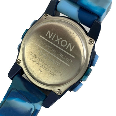 NIXSON ニクソン　腕時計　THEUNIT　カモフラ柄ブルー　ウォッチ 【101053433008】