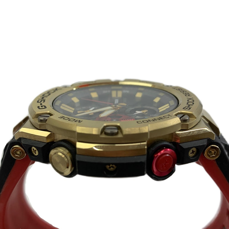 CASIO G-SHOCK 八村塁コラボ　腕時計　GST-B100 ブラック×ゴールド×レッド　カシオ　G-ショック 【101053479008】