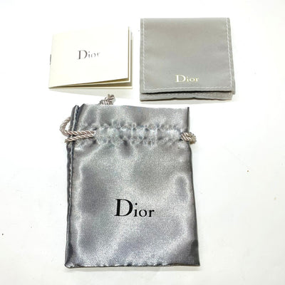 Christian Dior クリスチャンディオール ネックレス ロゴ ラインストーン ゴールド 【240001011329】